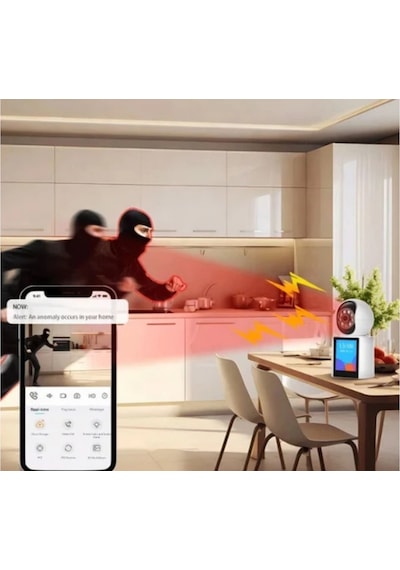 Apricot Ekranlı Akıllı Bebek Kamerası Görüntülü ve Sesli Görüşme Yapan Wi-fi Ip Güvenlik Kamerası