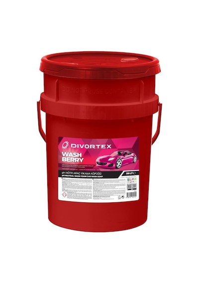 Divortex Wash Berry ph nötr Oto Şampuanı 20 L