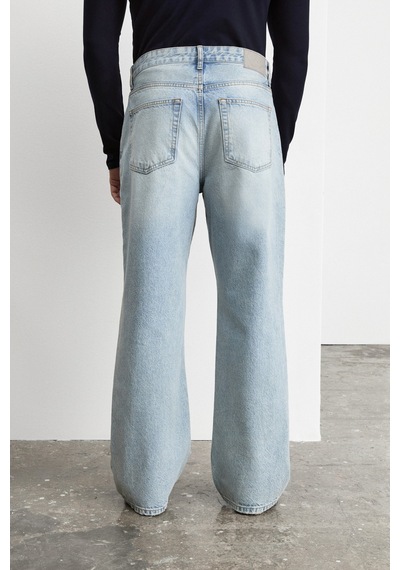 Grımelange Grimelange Ryder Erkek Loose Fit Buz Mavi Jeans