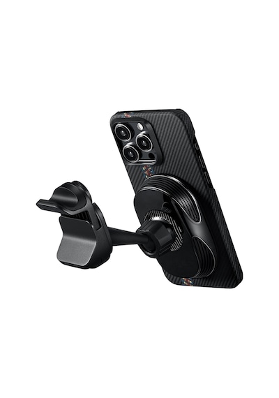 Pitaka Magez Pro 2 Magsafe Özellikli Qi2 Tesla Model Y Ve Model 3 Uyumlu Araç Telefon Tutucu Siyah