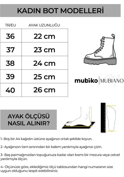 Mubiano Kadın 466 -bj Bej Bağcık Görünümlü Bot&bootie&postal Bej