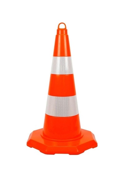 Pvc Trafik Konisi 52 Cm Çift Reflektifli Trafik Dubası