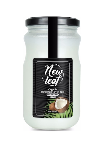 Newleaf Organik Soğuk Sıkım Hindistan Cevizi Yağı 330 ML