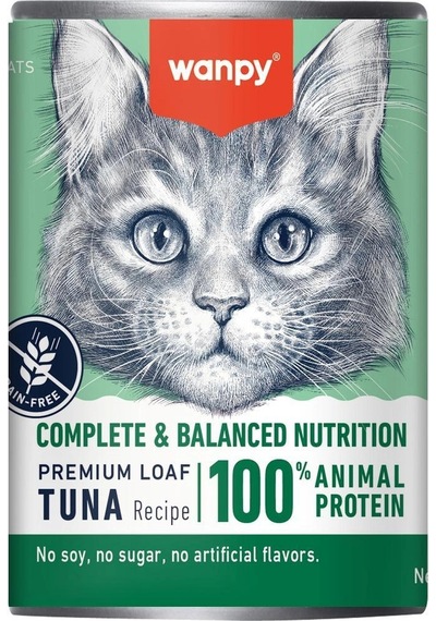 Wanpy Tahılsız Ton Balıklı 375 Gr Yetişkin Konserve Kedi Maması