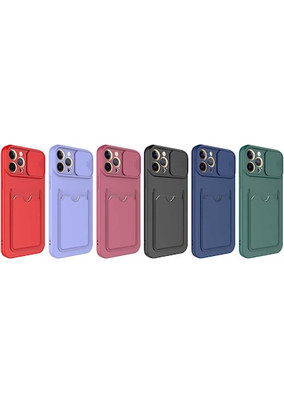 Apple Uyumlu iPhone 12 Pro Kılıf Zore Kartix Kapak Lila