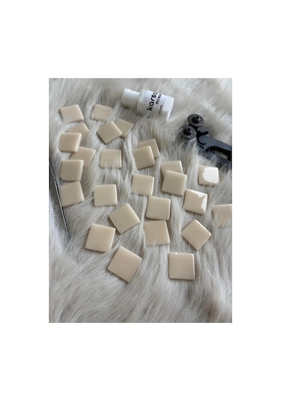 Sanatsal Mozaik Ten Rengi 2,5x2,5cm Mozaik Sanatı Malzeme 100gr