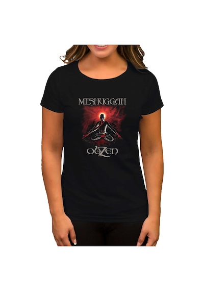 Meshuggah Obzen Siyah Kadın Tişört Siyah