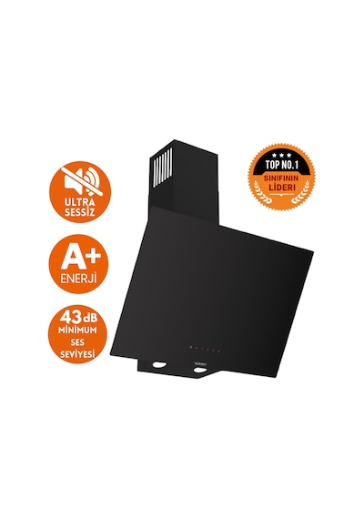 Afm Tech Ve Ferre A2 Sessiz Vitro Elektrikli Siyah D077-SA + FC-07 + FM7700 Ankastre Set