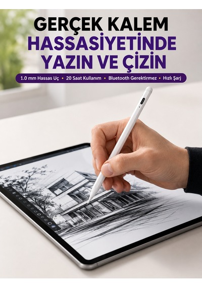 Profesyonel Dijital Kalem Hassas Eğim Sensörü Ve Uzun Süreli Kullanım Yeni Nesil Android