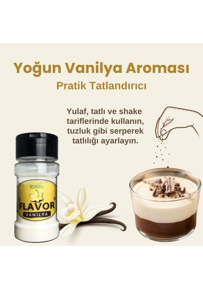 Fibrelle Flavor Vanilya Aroma Verici 45 G