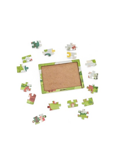 Hayvanlar Alemi 11 - 16 Parça Eğitici Öğretici Ahşap Çocuk Puzzle Yapboz Bebek Çocuk Oyuncak