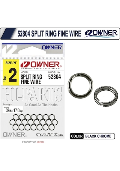Owner 52804 Split Ring Fine Wire Halka 0