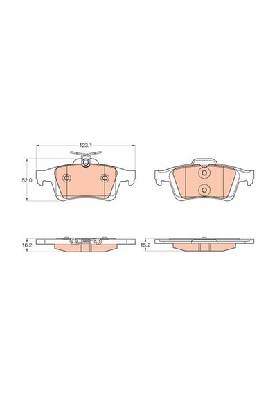 Ford Focus 3 1.6ti-vct 2010-2020 Trw Arka Balata