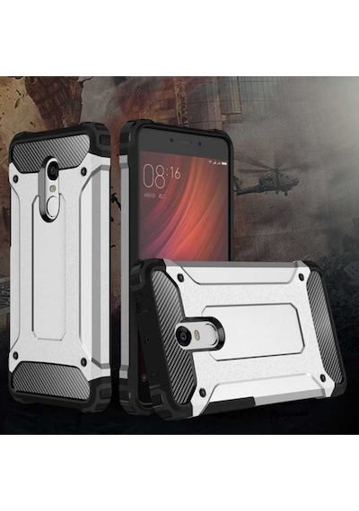 Kilifone - Xiaomi Redmi Note 4x Uyumlu - Kılıf Çift Katman Koruyucu Crash Military Tank Kılıf - Kırmızı Kırmızı Kilifone - Xiaomi Redmi Note 4x Uyumlu - Kılıf Çift Katman Koruyucu Crash Military Tank Kılıf - Kırmızı Kırmızı