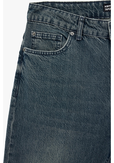 Koton Normal Bel Regular Fit Tapered Jean Pantolon - Joe Jean İndigo Stone 7wam40145nd İndigo - Taş Koton Normal Bel Regular Fit Tapered Jean Pantolon - Joe Jean İndigo Stone 7wam40145nd İndigo - Taş