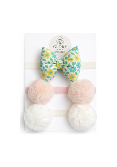 Kız Bebek Fiyonklu & Ponponlu Bandana - Saç Bandı 3'lü Set Pembe-ekru-yeşil Çiçekler Pembe-ekru-yeşil Çiçekler Kız Bebek Fiyonklu & Ponponlu Bandana - Saç Bandı 3'lü Set Pembe-ekru-yeşil Çiçekler Pembe-ekru-yeşil Çiçekler