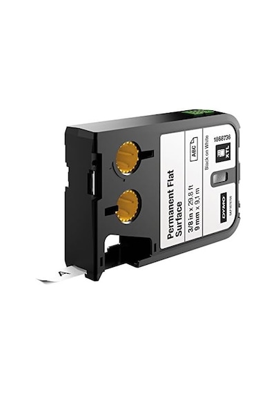 Dymo Xtl, Sabit Polyester Düz Yüzey 9 Mm X 9,1 Mt , Beyaz/siyah - 1868736