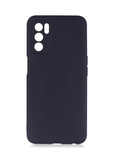 Noktaks - Oppo Uyumlu Oppo A16 - Kılıf Mat Renkli Esnek Premier Silikon Kapak - Siyah