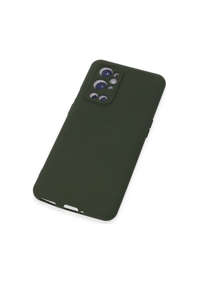 One Plus 9 Pro Kılıf Nano İçi Kadife Silikon - Koyu Yeşil -