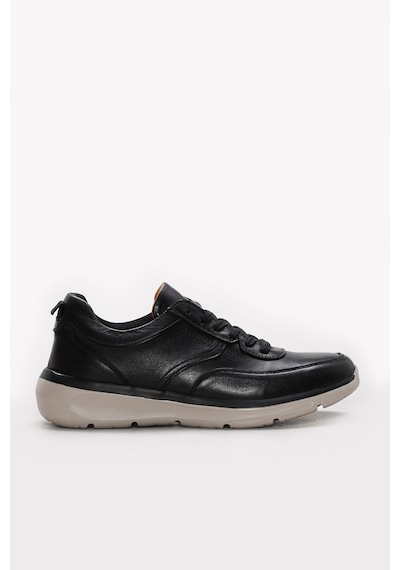 Fast Step Hakiki Deri Siyah Deri Erkek Casual Ayakkabı 742ma252012