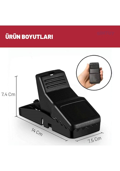 Fare Tuzağı 6'lı Paket, Güçlü Yaylı Kemirgen Yakalama Sistemi Yeniden Kullanılabilir Hijyenik Fare Kapanı