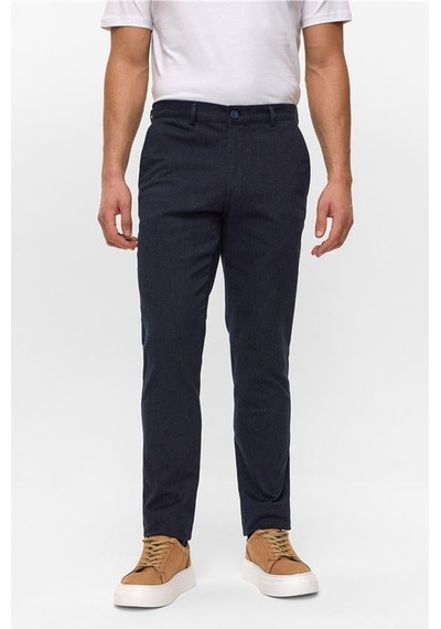 SÜVARİ Lacivert Regular Armürlü Pantolon Lacivert
