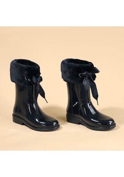 Igor Campera Charol Soft Kız Çocuk Su Geçirmez Yağmur Kar Çizmesi W10239 Siyah 001