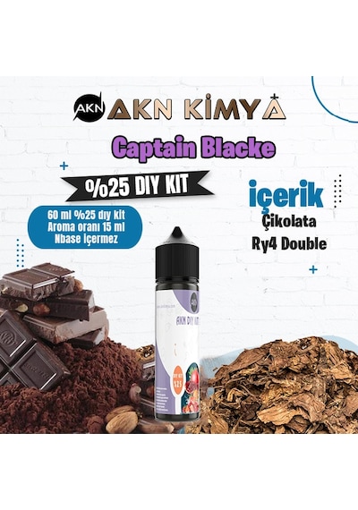 Captain Blacke Yoğun Dıy Kit Gıda Aroması %25 Oranda Aroma İçerir Hazır Değildir 60 Ml