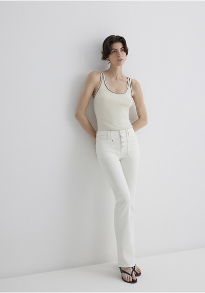Mavi - Sierra Gold Premium Kırık Beyaz Jean Pantolon 1010578-89774 Ekru