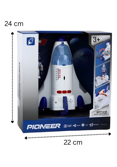 Oyuncak Uzay Gemisi Ve Figür Kozmonot - Oyuncak Astronot Figürü Ve Uzay Roketi 01