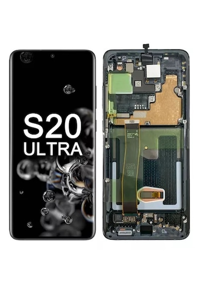 Samsung Galaxy Uyumlu S20 Ultra Sm-g988 Lcd Ekran Dokunmatik Çıtalı
