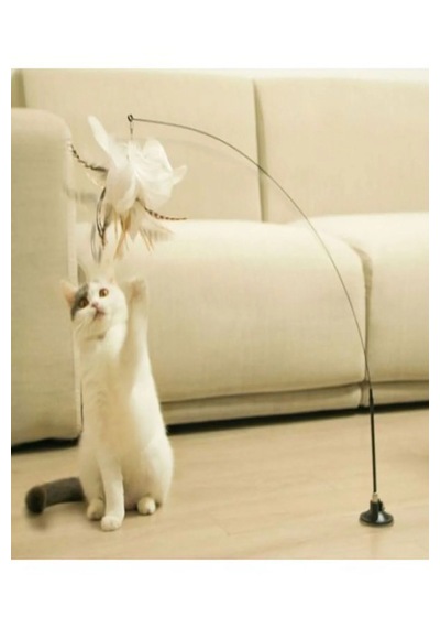 Tineke Yeni Vantuzlu Kedi Oyun Oltası Tüy Toplu Kedi Eğlence Oyuncağı