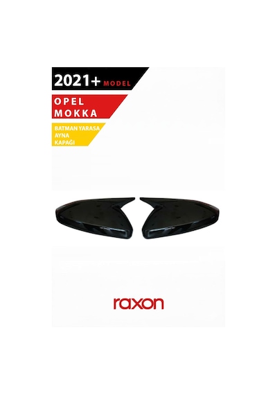 Opel Mokka 2021+ Batman & Yarasa Ayna Kapağı Parlak Piano Black Sport