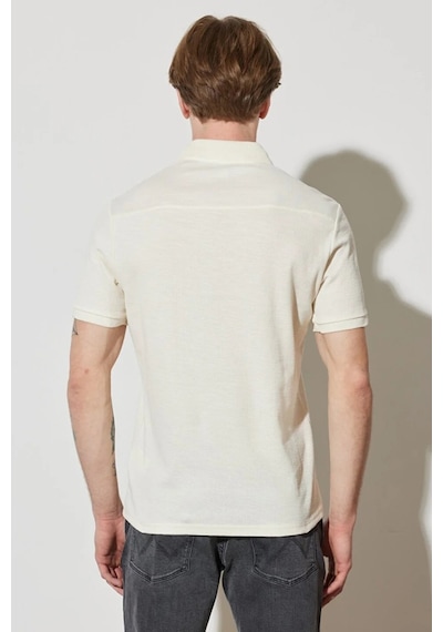 Wrangler Erkek Polo T Shirt W231325104 Krem