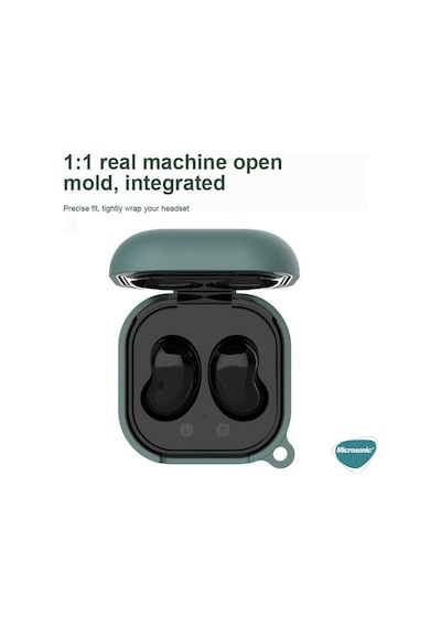 Samsung Galaxy Buds 2 Pro İçin Kılıf Askılı Mat Silikon Mavi Buds 2 Pro İle Uyumlu Kılıf - Mavi