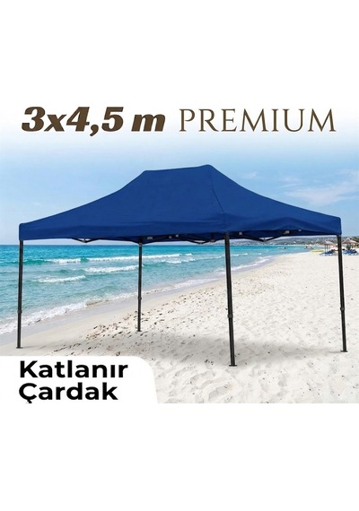 Missidea 3 4,5 Premium Makaslı Katlanır Çardak Mavi