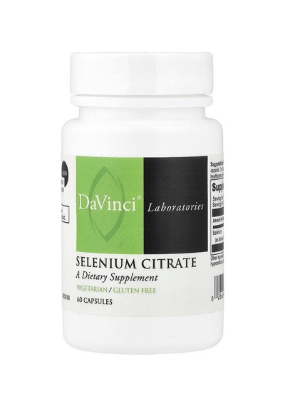 Davinci Laboratories, Selenium Citrate, 60 Capsules 200 Mcg Per Capsule