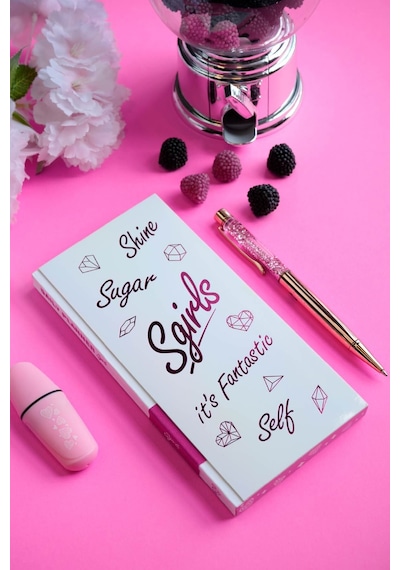 Sgirls- Sert Kapak Planlayıcı Defter 8,5x18,5 Cm , 100 Gr. 80 Yaprak Ivory. Beyaz