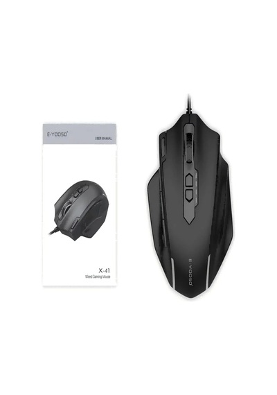 X41 Rgb Oyuncu Mouse 12400 Dpı Kablolu Gaming Mouse 11 Tuşlu Standart