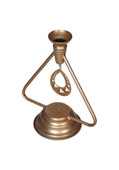 Vitale Rusty Gold Çan Modeli Mumluk 13X29 CM Ak.Gn0006