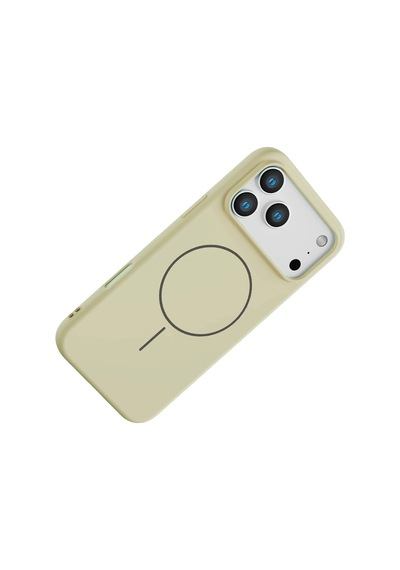Mey İthalat Apple Uyumlu iPhone 17 Pro Max Jully Magsafe Kapak - Bej