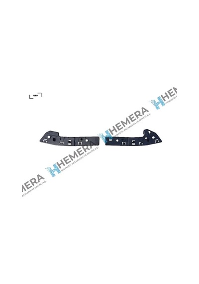 Tampon Braket Set Berlıngo 2008-2015 7416j2/ 7416j2/ 7416.j2/ 1680024580 Pulo Ps-pt15