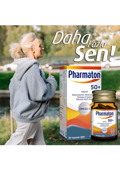Pharmaton 50 Plus Omega 3 Içerikli 30 Kapsül