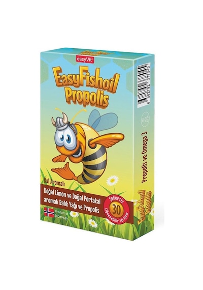 Easyfishoil Propolis Omega 3 30 Çiğneme Tableti