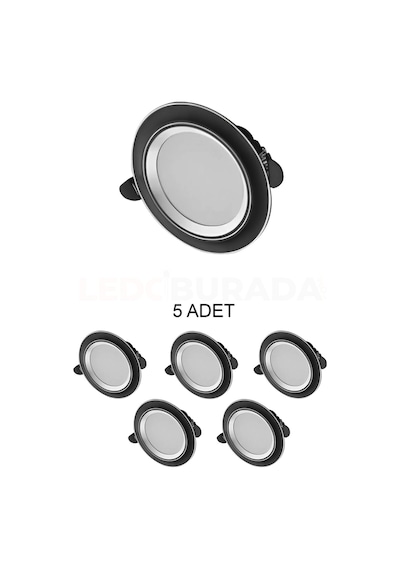 Cata Ct-5258 Zebra Led Armatür 6w 3 Renk 5 Li Paket