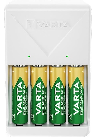 Varta 4xaa 2100 Mah Pilli Beyaz Plug Pil Şarj Ci Hazı