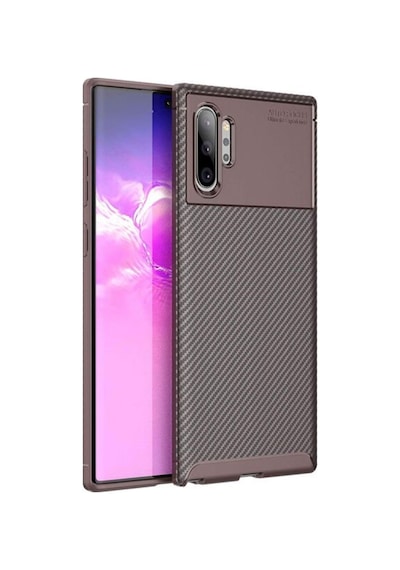 Samsung Galaxy Uyumlu Note 10 Plus Karbon Görünüm Negro Silikon Kilif 545333738