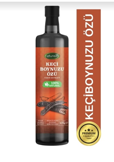 Natureva Keçiboynuzu Özü Şeker İlavesiz 670 Gr