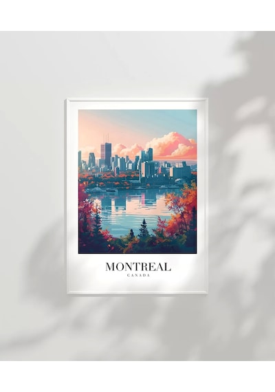 Çerçevesiz Poster Montreal Sonbaharın Büyüsü