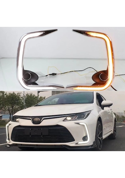 Toyota Corolla 2019-2020-2021 Gündüz Ledi Sarı Beyaz